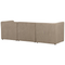 Beliani LEMVIG - Three-seater sofa - Taupe - Corduroy