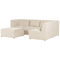 Beliani LEMVIG - Corner sofa 4-seater - Beige - Left side - Corduroy