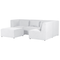 Beliani LEMVIG - Corner sofa 4-seater - Cream white - Left side - Corduroy