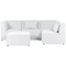 Beliani LEMVIG - Corner sofa 4-seater - Cream white - Left side - Corduroy