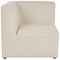 Beliani LEMVIG - Corner sofa 4-seater - Beige - Right side - Corduroy