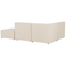 Beliani LEMVIG - Corner sofa 3-seater - Beige - Right side - Corduroy