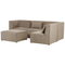 Beliani LEMVIG - Corner sofa 4-seater - Taupe - Left side - Corduroy