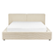 Beliani LINARDS - Bed - Beige - 160 x 200 cm - Corduroy