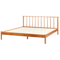 Beliani BARRET II - Double bed - Light brown - 180 x 200 cm - Pine wood
