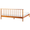 Beliani BARRET II - Double bed - Light brown - 180 x 200 cm - Pine wood