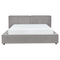 Beliani LINARDS - Bed - Gray - 160 x 200 cm - Polyester