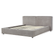 Beliani LINARDS - Bed - Gray - 160 x 200 cm - Polyester