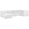 Beliani LEMVIG - Corner sofa 5-seater - White - Left side - Corduroy