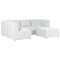 Beliani LEMVIG - Corner sofa 4-seater - Cream white - Right side - Corduroy