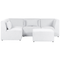 Beliani LEMVIG - Corner sofa 4-seater - Cream white - Right side - Corduroy