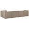 Beliani LEMVIG - Corner sofa 5-seater - Taupe - Left side - Corduroy