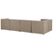 Beliani LEMVIG - Corner sofa 5-seater - Taupe - Right side - Corduroy