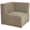 Beliani LEMVIG - Corner sofa 5-seater - Taupe - Right side - Corduroy