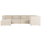 Beliani LEMVIG - Corner sofa 5-seater - Beige - Left side - Corduroy