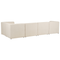 Beliani LEMVIG - Corner sofa 5-seater - Beige - Left side - Corduroy