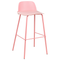 Beliani MORA II - Bar stool set of 4 - Pink - Synthetic