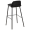 Beliani MORA - Bar stool set of 4 - Black - Synthetic