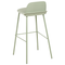 Beliani MORA- Bar stool set of 4 - Green - Synthetic