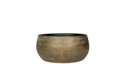 Ter Steege Plant Bowl-Flower Pot Gold-Brown D 28 cm H 13 cm