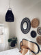 Ayana Rattan Lampshade Black Cross - S