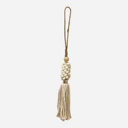 Zin Shell Tassel White