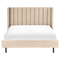 Beliani VILETTE - Double bed - Beige - 140 x 200 cm - Velvet