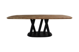 HSM Collection Dining table Fishbone Danish - 220x110x77 - Natural/black - Oak/metal