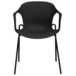Beliani ELBERT - Dining room chair - Black - Synthetic material