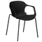 Beliani ELBERT - Dining room chair - Black - Synthetic material