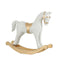 House of Seasons Rocking Horse Deco Christmas Decoration - 50x10x42 cm - White