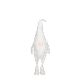 House of Seasons Gnome Deco Christmas decoration - 24x18x76 cm - White