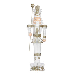 House of Seasons Soldier Deco Christmas decorations - 18x14x55 cm - White