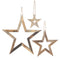 House of Seasons Stars Deco Christmas decorations - 85x2x81 cm - Brown