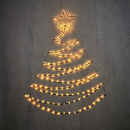Luca Lighting Christmas tree 140LED Christmas lights - 117x150 cm - Warm white