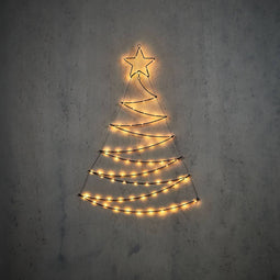 Luca Lighting Christmas tree 80 LED Christmas lights - 78x110 cm - Warm white