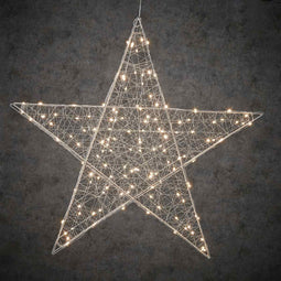 Luca Lighting Star 160LED Christmas lights - 78x8x78 cm - Classic White