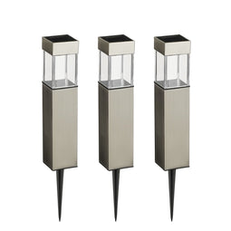 Luca Lighting Solar Energy Outdoor Lamp - 55x55x390 cm - Stainless Steel - White