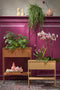 Mica Decorations Cubica Flowerpot - 50x22x63 cm - Iron - Brown