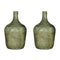 Mica Decorations Diego Vase - H30xØ18 cm - Glass - Green - Set of 2