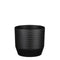 Mica Decorations Nola Flowerpot - 17x17x16 cm - Ceramic - Black