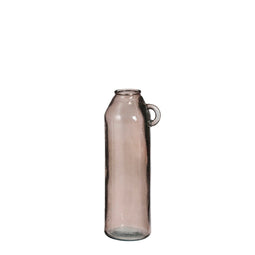 Mica Decorations Sitia Vase - 17x17x45 cm - Glass - Taupe