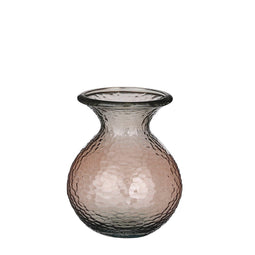 Mica Decorations Verdal Vase - 20x20x24 cm - Glass - Light brown