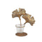 PTMD Astrid Lantern Leaves - 16 x 11 x 18 cm - Metal - Copper