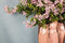 PTMD Bloedendhart Artificial branch - 46 x 15 x 89 cm - Pink