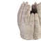 PTMD Flowerpot Handy - 18x18x20 cm - Cement - Cream