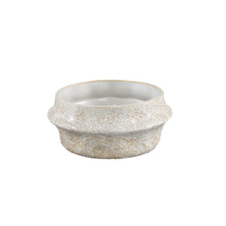 PTMD Flowerpot Ivery - 20x20x9 cm - Ceramic - White