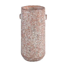 PTMD Flowerpot Robust - 16x16x35 cm - Cement - Red