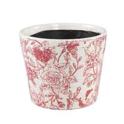 PTMD Flowerpot Rozy - 20x20x16 cm - Terracotta - Red