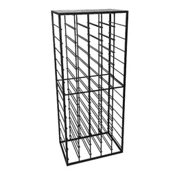 PTMD Chavi Wine Rack - 47 x 30 x 111 cm - Iron - Black
